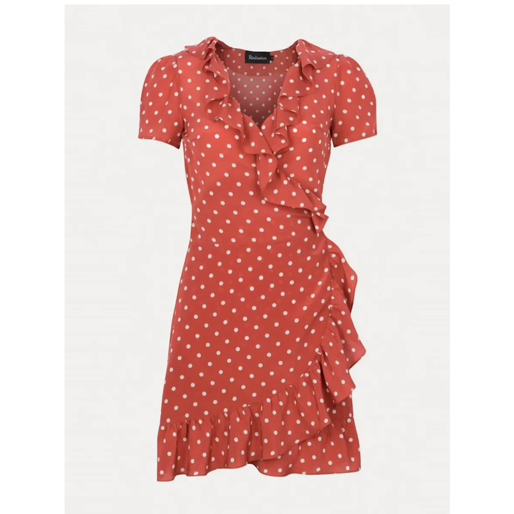 Réalisation Par Valentina Ruffle Mini Dress